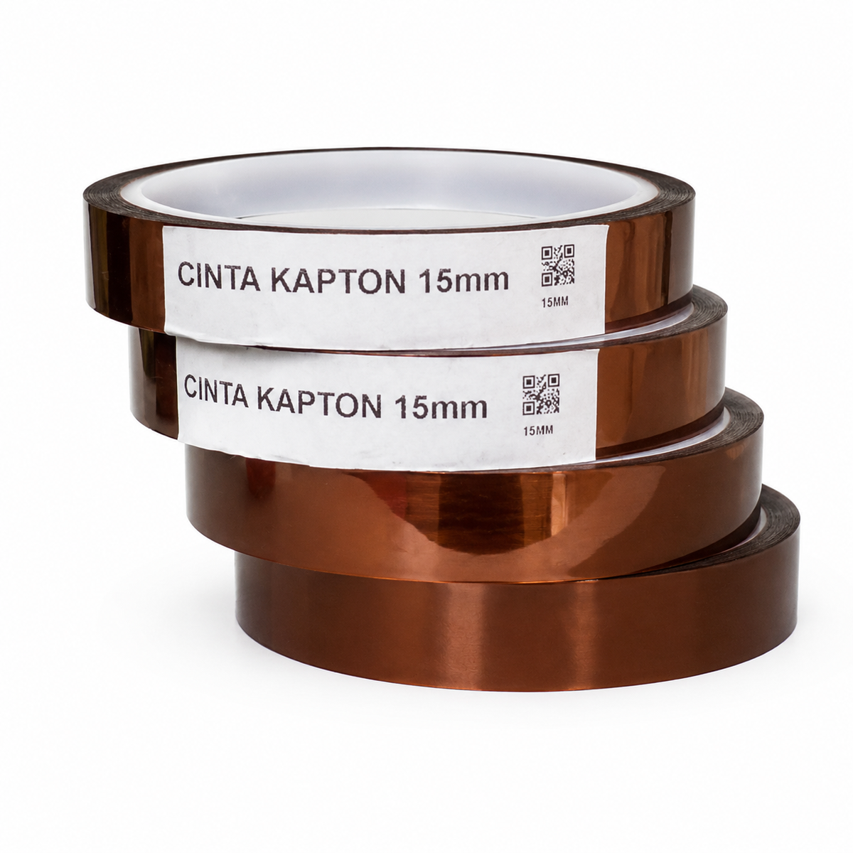 Cinta Kapton Térmica 15mm – Alta Temperatura para Reparación Electrónica