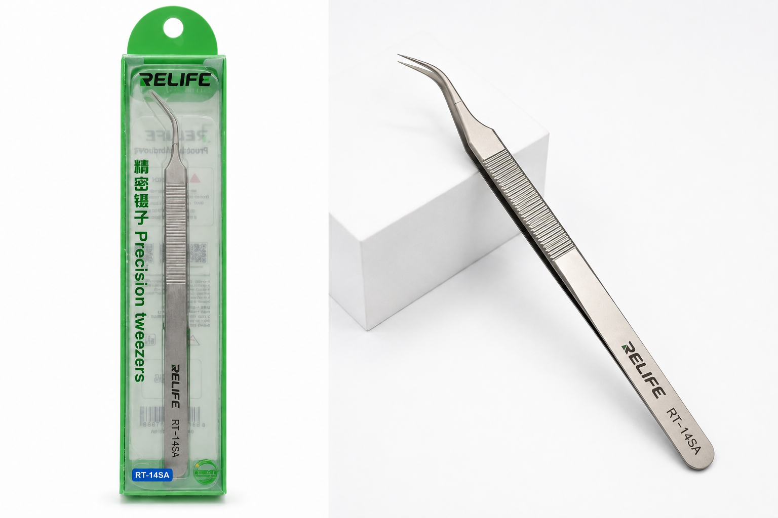 Pinza de Precisión Curva RELIFE RT-14SA