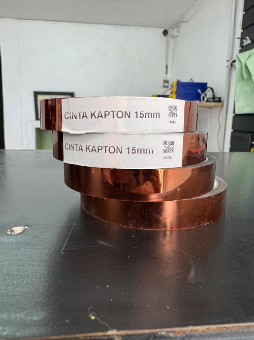 Cinta Kapton Térmica 15mm – Alta Temperatura para Reparación Electrónica